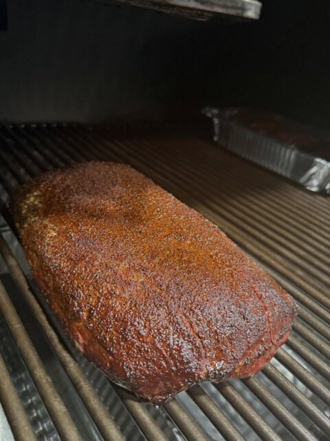 Big meats are on and the @outlawbbqsmokers is doing its thing here at Iola Rotary Club’s Smokin’ Hot Cars & BBQ. Storms moved out last night and today is sunshine and perfect BBQ weather. Good luck to everyone burning meat in a parking lot this weekend! 

#smokenmagic 
#itsatwangthing 
#bbqfamily
@americanfirebbq 
@thekcbbqstore